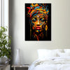 Traditional African woman painting