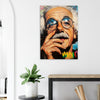 Albert Einstein painting