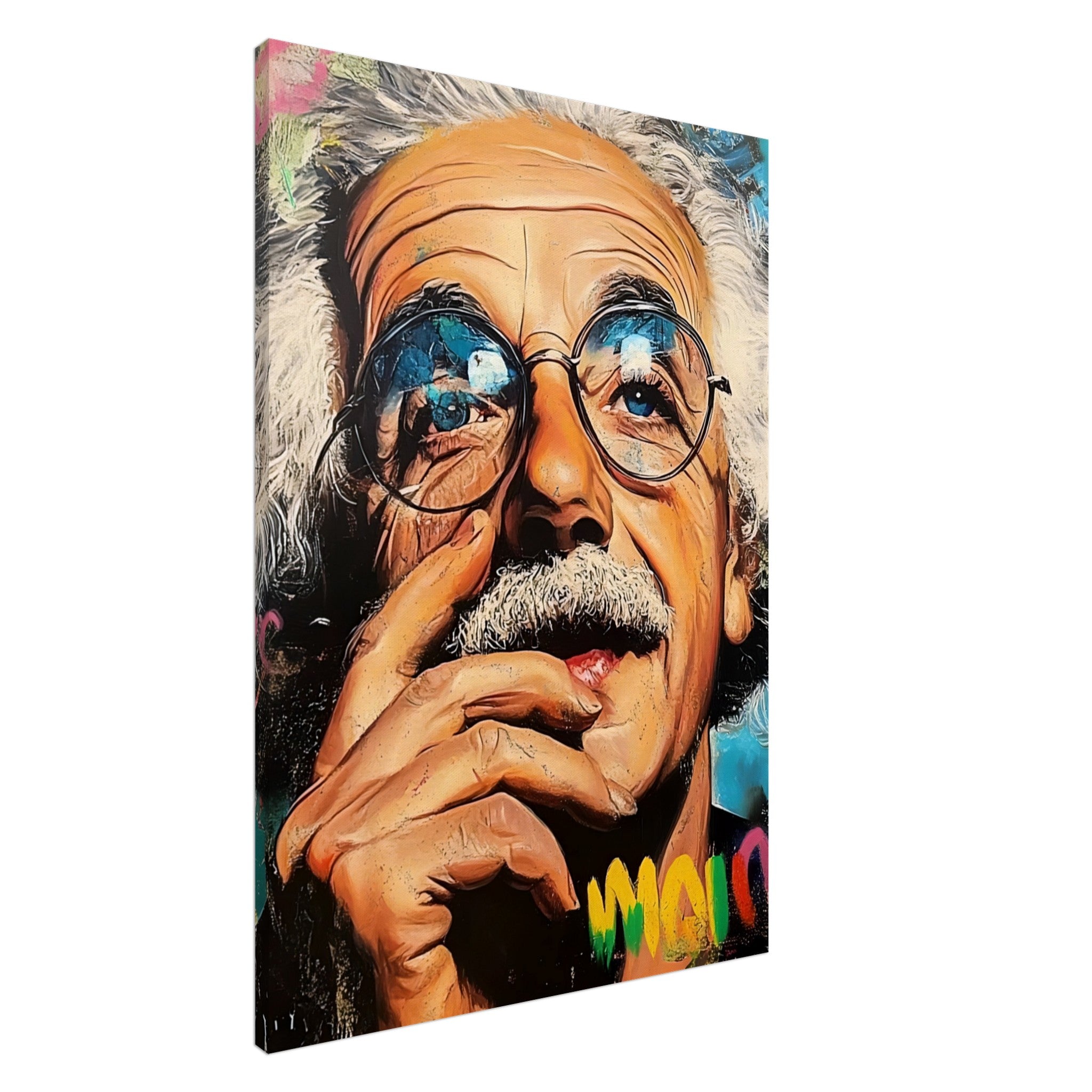 Albert Einstein painting