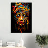 Traditional African woman painting